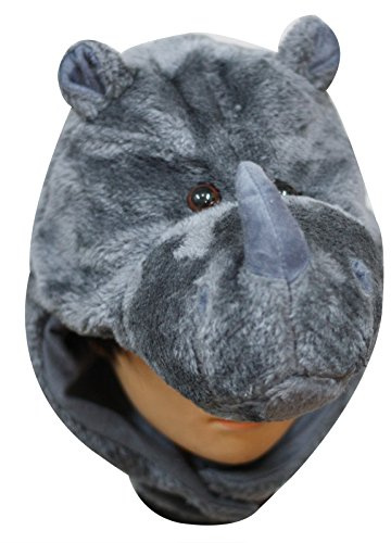 Petitebella Rhinoceros Costume Hat (Gray, One Size)