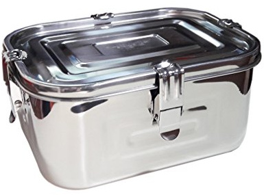 Stainless Steel 101oz(3L)Rectangular Seal Kimchi Food Leakproof Airtight Storage Container Saver