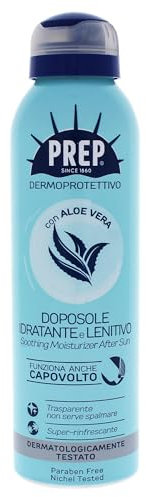 PREP, Spray Doposole, Idratante e Lenitivo, Sollievo Immediato, Prolunga Abbronzatura, con Aloe Vera, Formato 150 ml