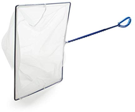 Interpet Fine Mesh Aquarium Fish Tank Catch Net, Extra Large, 7 x 10, White/Blue