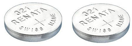 2 x Renata 321 Watch Battery Swiss Made Silver Oxide 1.5V Also Known as SR616SW