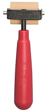 Speedball 1 ½ Soft Rubber Brayer, Block Printing, Printmaking Tools, Brush Roller, Scrapbooking Art Craft Supplies, Decoupage