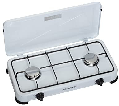 FireFriend KO-6382 Gas-Campingkocher – 2 Brenner – 2 x 1500 Watt – Weiß