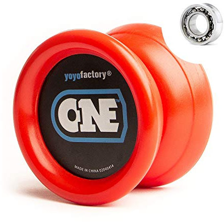 YoyoFactory ONE Yo-Yo - ROT (Vom Anfänger Zum Profi, Moderne Leistung YoYo, Metall Kugellager, Schnur und Anleitung Enthalten)