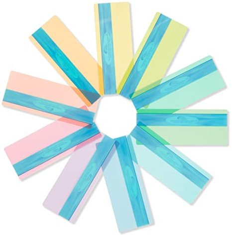 Crossbow Education The Original Duo Reading Ruler Dyslexia Overlays - Multi-Colour (Pack of 10) UK - Dyslexia Aids and Visual Stress Specialists