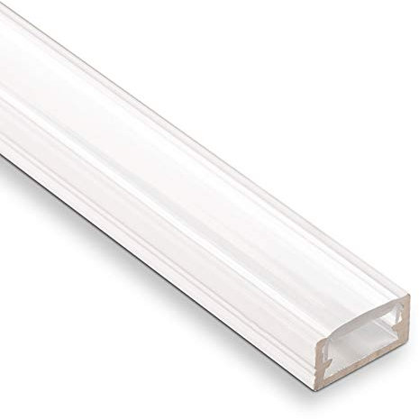 5 Stück SO-TECH® LED Profil-11 Weiß Aufbauprofil 2000 x 14 x 7 mm mit opaler Abdeckung