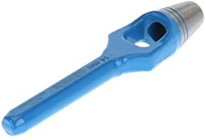 GEDORE Sacabocados tipo puente para materiales blandos, 14 mm de diámetro, Goma, Cuero, Juntas, Tela, Circular, Longitud 140 mm, Troquelador, 570014