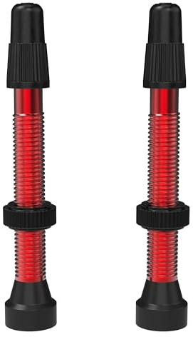 WTB Aluminum Tubeless Presta Bicycle Valve (2 Pieces, 46mm, Red)