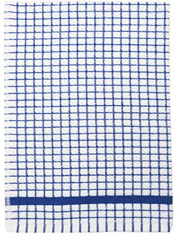 Samuel Lamont & Sons Poli-Dri Tea Towel Blue, Size 50cm x 70cm, 100% cotton Terry Towelling , Ultra-absorbent & Super Soft, Machine washable, Blue, One Size