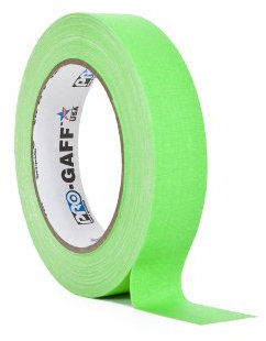 ProTapes/Permacel 24mmx25 yard Fluorescent Gaffer Cloth Tape - Green