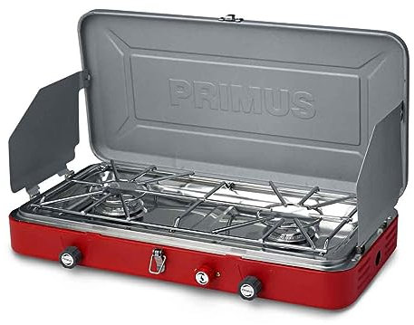 Primus Atle 2-Burner Family Camp Stove (Red)