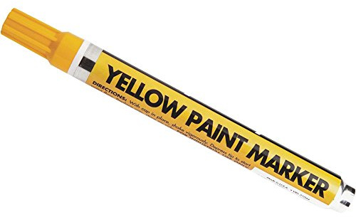 Forney 70822 Marker, Paint, Yellow, 1 Count (Pack of 1)