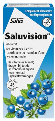 Salus Mirtillo - Integratore Alimentare con Mirtillo e Vitamine B2 ed A, per il benessere della vista e la funzionalità del microcircolo - 45 capsule