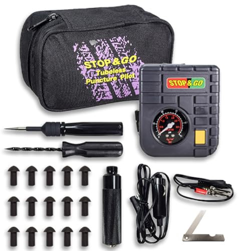 Stop & Go 6000 Tubeless Puncture Pilot, Black