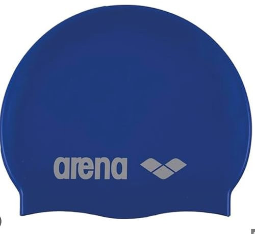 arena Classic Unisex Silikon-Badekappe, Schwimmkappe für Frauen und Männer, Badekappe mit Verstärktem Rand, Weiche und Strapazierfähige Schwimmkappe