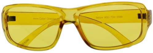 Kid's Children's Junior Color Therapy Glasses - Yellow