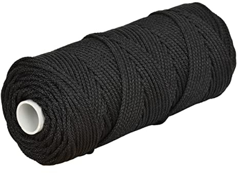 Corderie Italiane, 006000143, Treccia Palamiti nera 1,5 mm - 100 mt