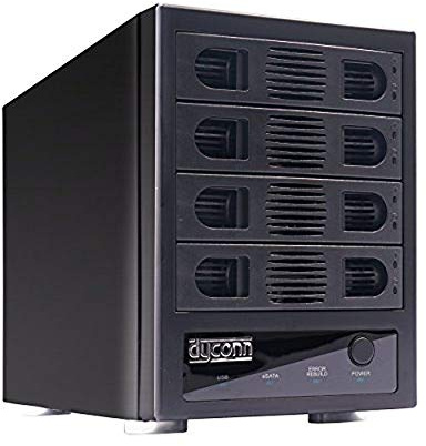 4 Bay RAID and JBOD Enclosure - 2.5 / 3.5 Inch Hard Drive eSATA, USB 3.0, RAID Storage System