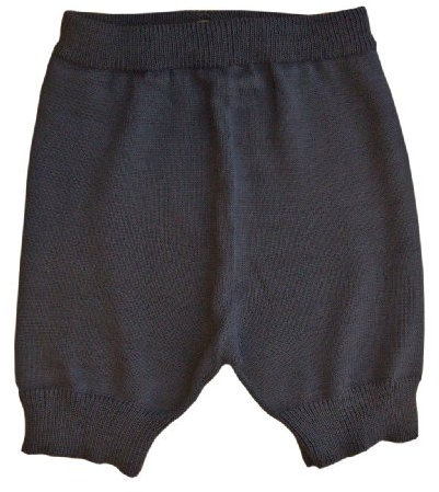 Merino Wool Adult Cloth Diaper Cover Soaker Shorts Knit (M, Dark Blue)