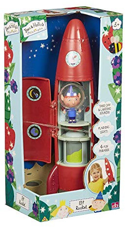 Ben & Holly Elf Rocket, Ben & Holly's Little Kingdom, interative toy, lights & sounds, imaginative play, gift for 3-6 year old