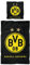BVB Bettwäsche mit Logo, Baumwolle, Schwarz/Gelb, 135 x 200 x 2 cm