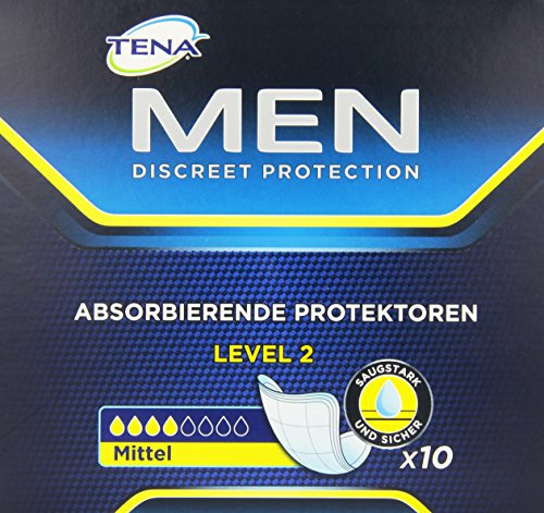 Tena Men Level 2 - Inserti per incontinenza da lieve a media/incontinenza (10 inserti)