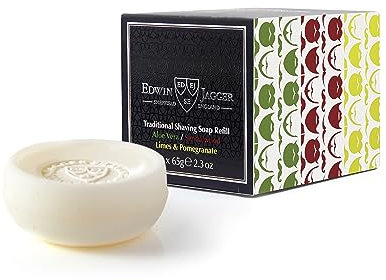 Edwin Jagger SS3 Natural Traditional Shaving Soap 65g Refill (3 Pack)
