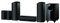 Onkyo SKS-HT588(B) 5.1.2 Kanal Heimkino Lautsprechersystem (6-teilig), Dolby Atmos-fähig, 130 W Belastbarkeit, 80 W aktiver Subwoofer, Surround Lautsprecher wandmontierbar, Schwarz