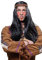WIG ME UP - LM3049-P103 Perücke Indianer Indianerin schwarz
