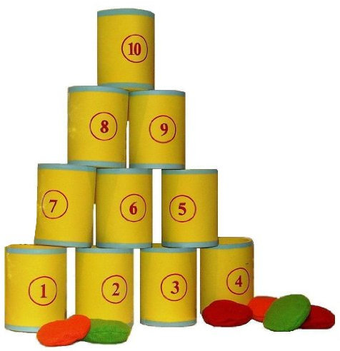 Traditional Garden Games Tin Can Alley Fairground Target Game