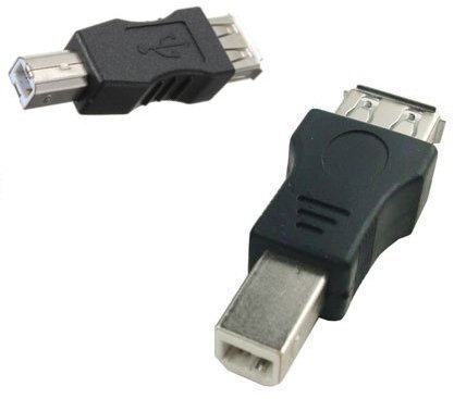 TLONiX, adattatore convertitore USB 2.0 tipo A femmina a tipo B maschio, per PC, stampante, scanner, modem