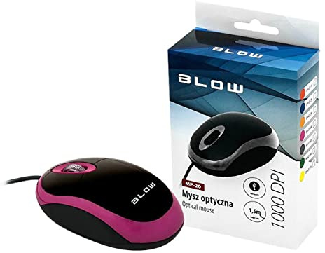 Blow Mouse Ottico USB MP-20 7 USB Cavo 1,5 m Illuminazione Colori (Rosa)