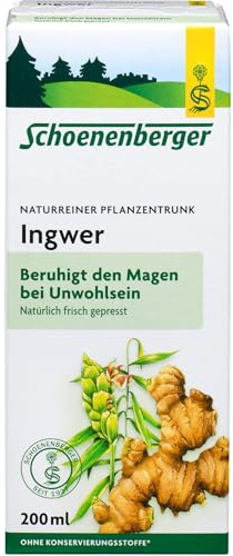 Schoenenberger Naturreiner Pflanzentrunk Ingwer 200 ml