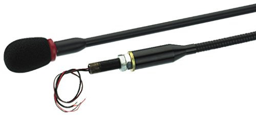 Monacor EMG-610P 232810 - Microfono a collo di cigno, colore: Nero