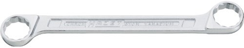 Hazet 610N-6X7 Chiave a Doppio Anello, Argento, Apertura Chiave 6 X 7, Lunghezza 97.9 mm