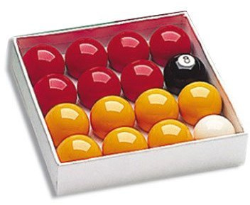 BCE Billes Pool Supapro 50,8 mm - Billes - 7 rouges, 7 jaunes, 1 noire, 1 blanche - Enfant - TOYS_AND_GAMES