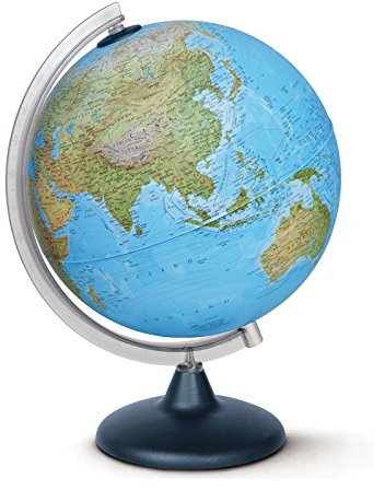 GLOBO MAPPAMONDO LUMINOSO GEOGRAFICO ELITE 20 CM NOVARICO ARREDO CAMERA UFFICIO