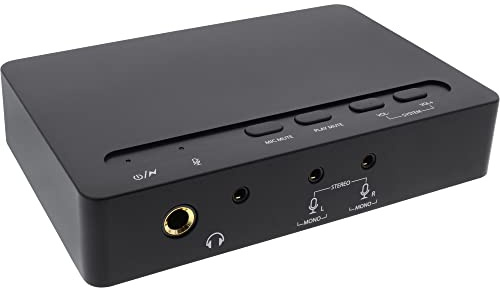 InLine 66670B USB 2.0 SoundBox 7.1, 48 kHz/16-bits, med Toslink Digital IN/OUT
