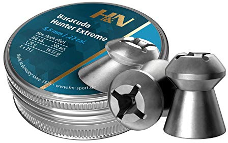 H&N Sport H&N Baracuda Hunter Extreme Pellets, .22 Cal, 18.52 Grains, Hollowpoint, 200ct