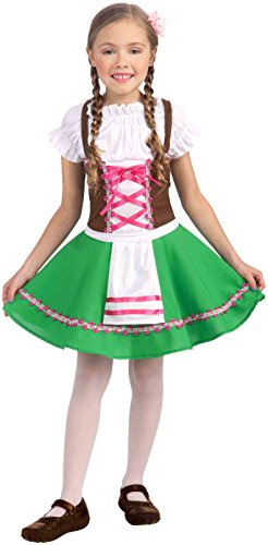 Rubies Gretel German Costume Dress for Kids, Girl's Large