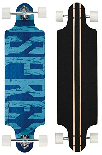 Osprey Longboard Text - Skateboard (Tablas), Color Azul, Talla 38 Inch