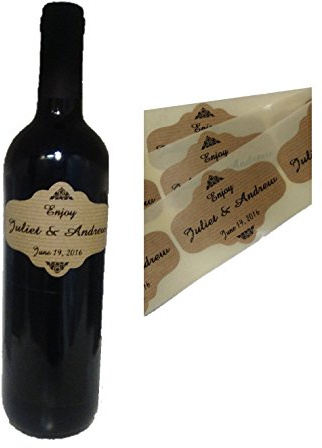 TODOKRAFT 80 etichette personalizzate per bottiglie di vino