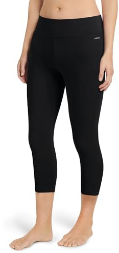 Jockey Women's Activewear Cotton Stretch Capri Legging, Black, S