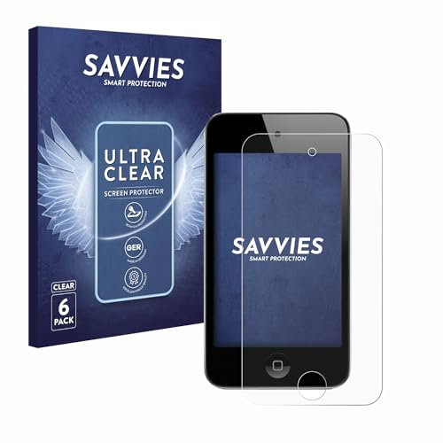 savvies Protector Pantalla para Apple iPod Touch (4a Gen.) (6 Unidades) Película Ultra Transparente