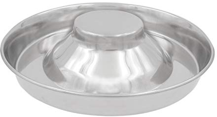Fuzzy Puppy Feeding Bowls for Litters of Puppies: Welping Dishes for Weaning Puppies & Kittens, Wide Non-Tip Base Puppy Feeder, Also a Great Adult Dog Bowl Slow Feeder | Stainless Steel, 11 (PS-11)