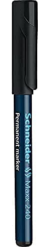 schneider 124001 - Permanent-Marker 240 mit Gehäuse, 1-2 mm, schwarz/blau