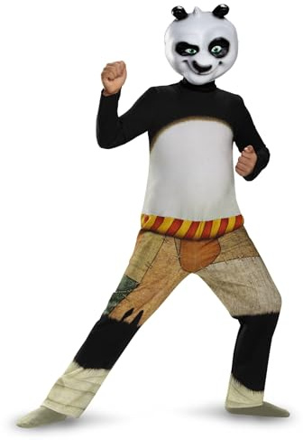 Po Panda Costume per bambini, costume ufficiale Kung Fu Panda Ouffit, taglia bambino (4-6)