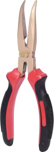 KS Tools 962.0612 BERYLLIUMplus Pinza per telefonisti piegata 180 mm
