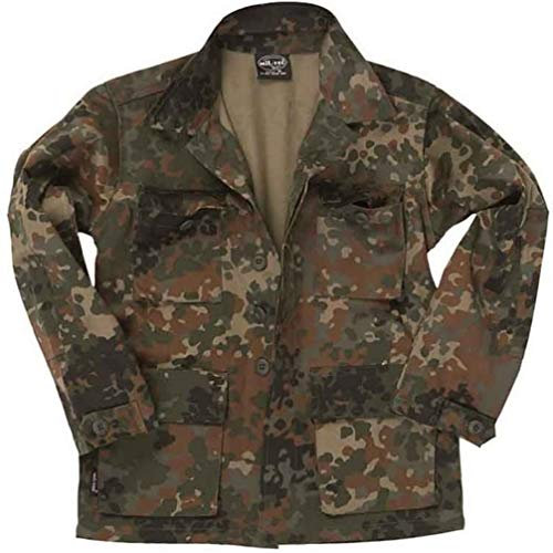 Mil-Tec Unisex Kinder Us Bdu Jacke, Flecktarn, M EU
