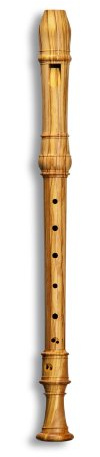 Mollenhauer 5223 Denner Alt-Blockflöte Olive Natur-Holz Barock Doppelloch